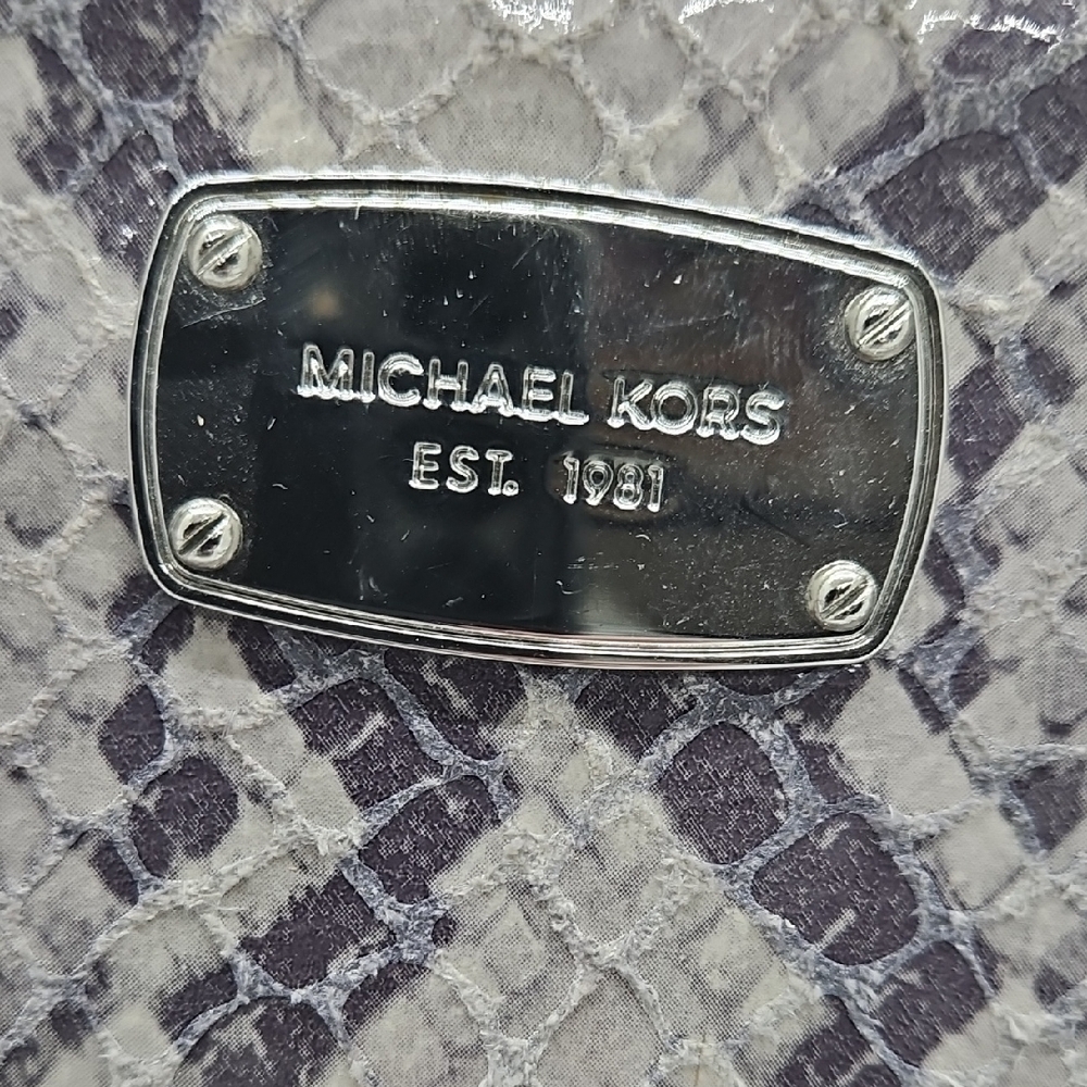 Michael Kors Python Pattern Crossbody Bag - Cream… - image 2